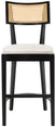 Safavieh Galway Cane Counter Stool, BST1504 - Black / Natural