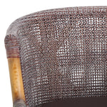 Safavieh Brando Counter Stool, BST4000 - Brown White Wash Weave / Brown / Dark Brown Cushion