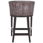 Safavieh Brando Counter Stool, BST4000 - Brown White Wash Weave / Brown / Holy White Cushion