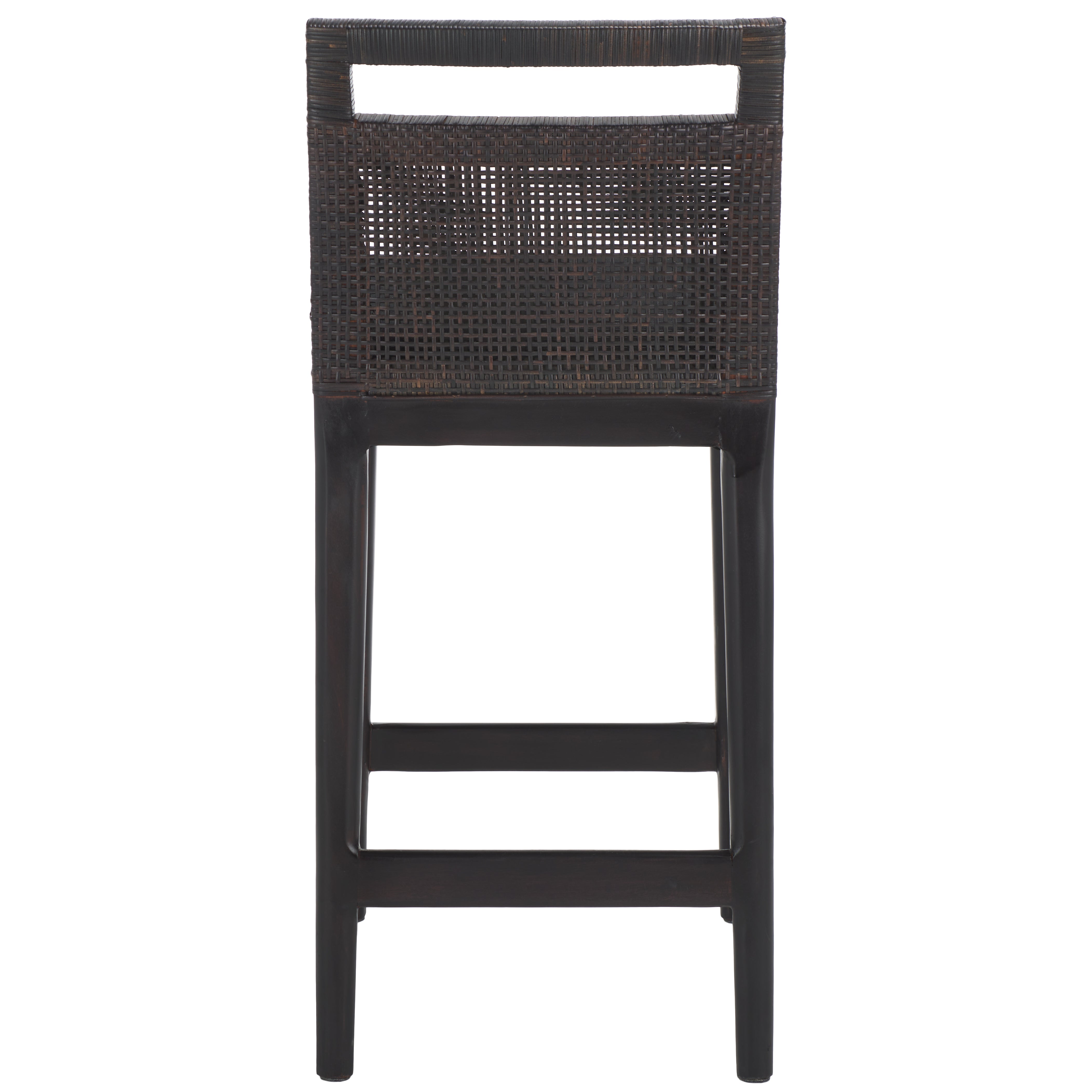 Safavieh Darin Counter Stool, BST4001 - Brown / Black Cushion