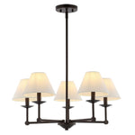 Safavieh Rowley 5Lt 27.5" Chandelier, CHA4039 - Oil-Rubbed Bronze