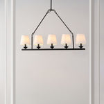 Safavieh Josphete, 5 Light, Chandelier, CHA4040 - Black/White