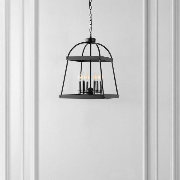 Safavieh Gracyn 6Lt Chandelier, CHA4044 - Black