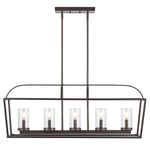 Safavieh Manning 5Lt 35" Chandelier, CHA4052 - Oil Rub Bronze