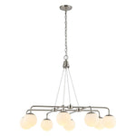 Safavieh Denneau 8Lt 36" Chandelier, CHA4058 - Brushed Nickle 