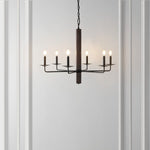 Safavieh Penbrook 6Lt 32" Chandelier, CHA4060 - Black / Walnut