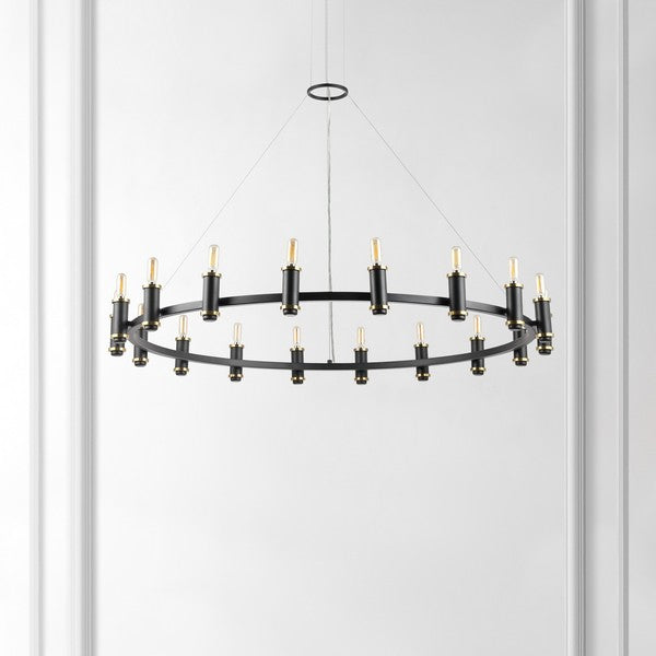 Safavieh Poitier, 18 Light, Chandelier, CHA4065 - Black / Brass