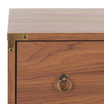 Safavieh Galio 3 Drawer Chest, CHS9600 - Walnut / Gold