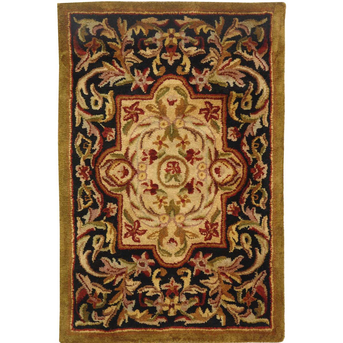 Safavieh Classic 220 Rug, CL220 - Black / Beige