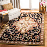 Safavieh Classic 220 Rug, CL220 - Black / Beige