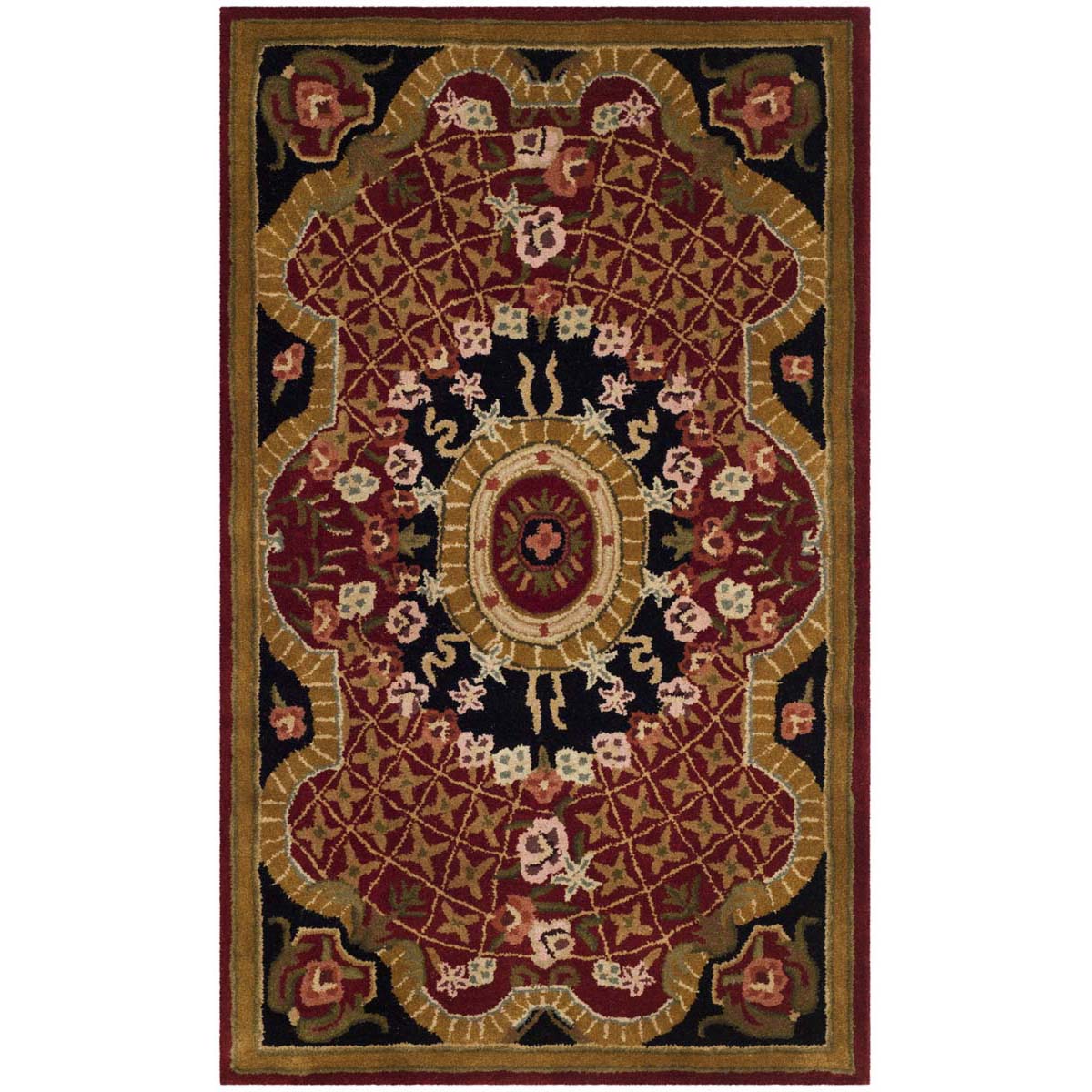 Safavieh Classic 304 Rug, CL304 - Burgundy / Black