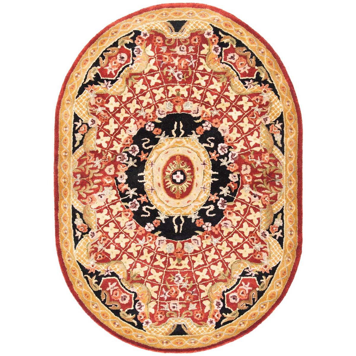 Safavieh Classic 304 Rug, CL304 - Burgundy / Black