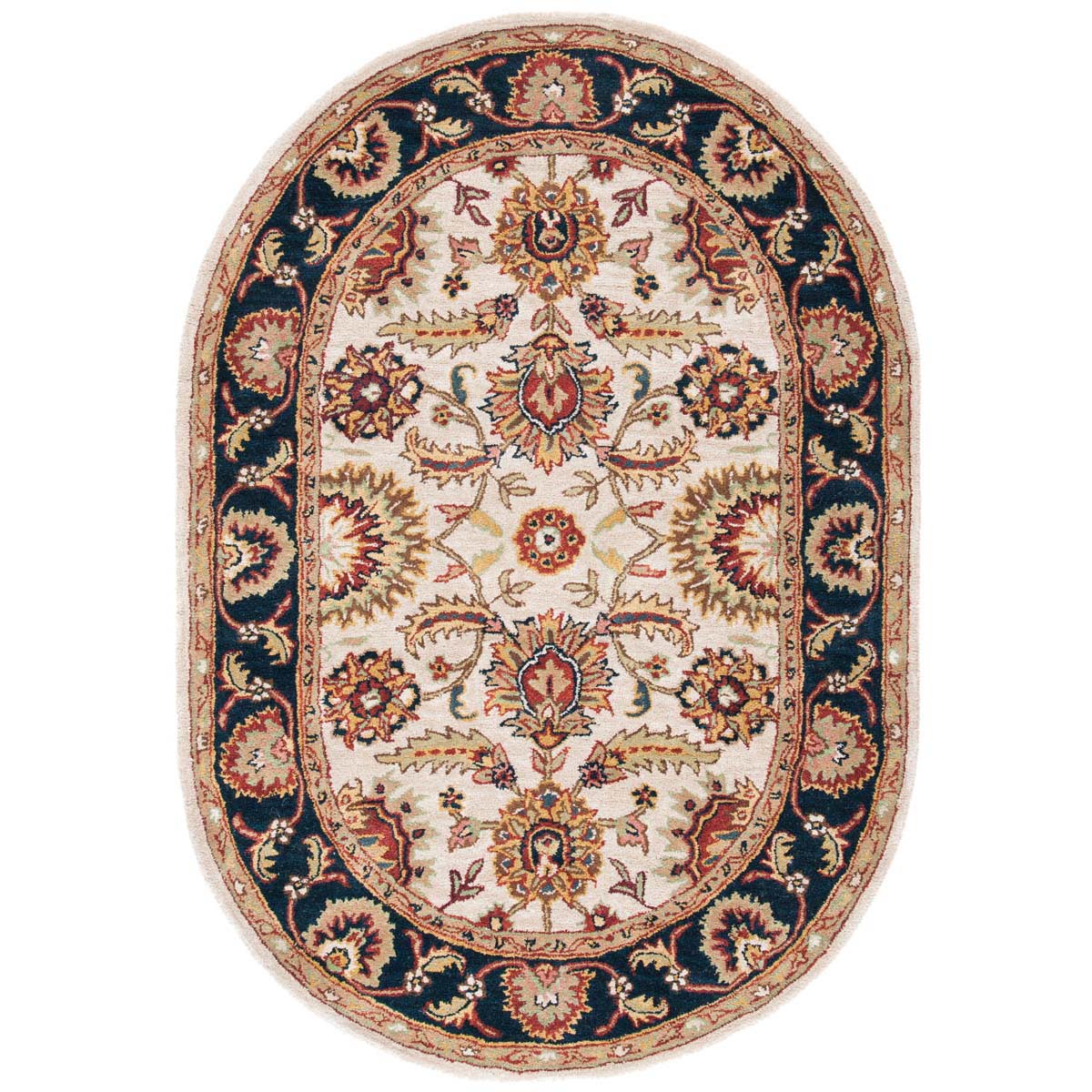 Safavieh Classic 359 Rug, CL359 - Ivory / Navy