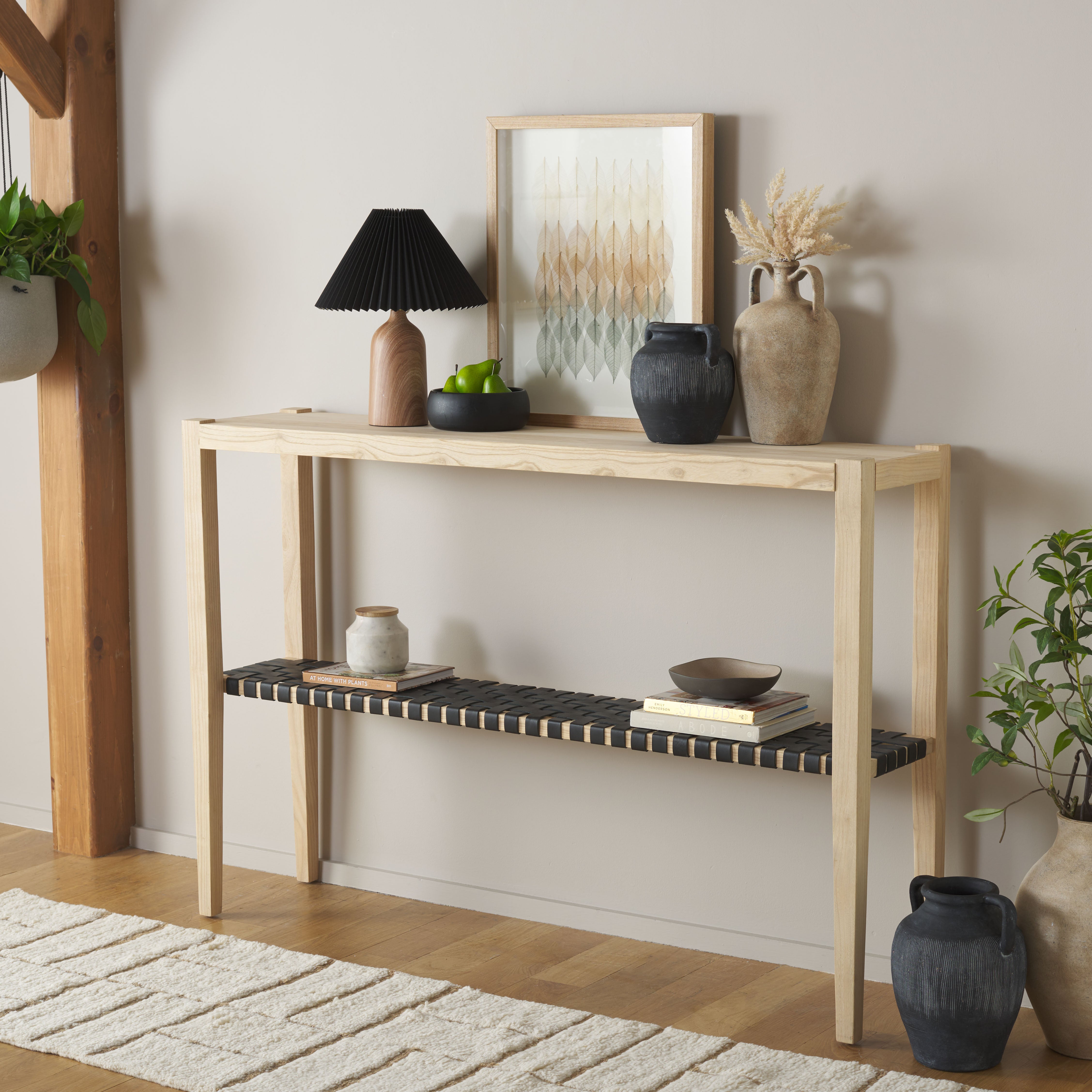 Safavieh Sigurd Console Table, CNS1200 - Natural / Black