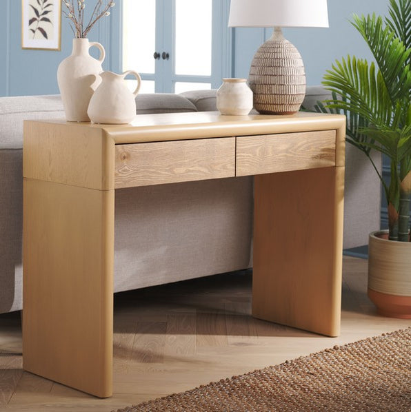 Safavieh Rune Console Table W/ Drawers, CNS9705 - Natural