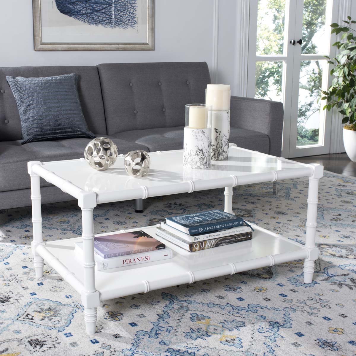 Safavieh Noam Coastal Coffee Table , COF3500 - White