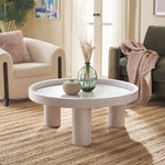 Safavieh Meek 3 Leg Round Coffee Table , COF6603 - White Washed