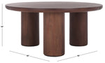 Safavieh Mork 3 Leg Round Coffee Table , COF6604 - Brown