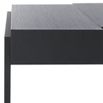 Safavieh Alexander Rectangular Contemporary Rustic Coffee Table , COF7005 - Black Stripe / Black