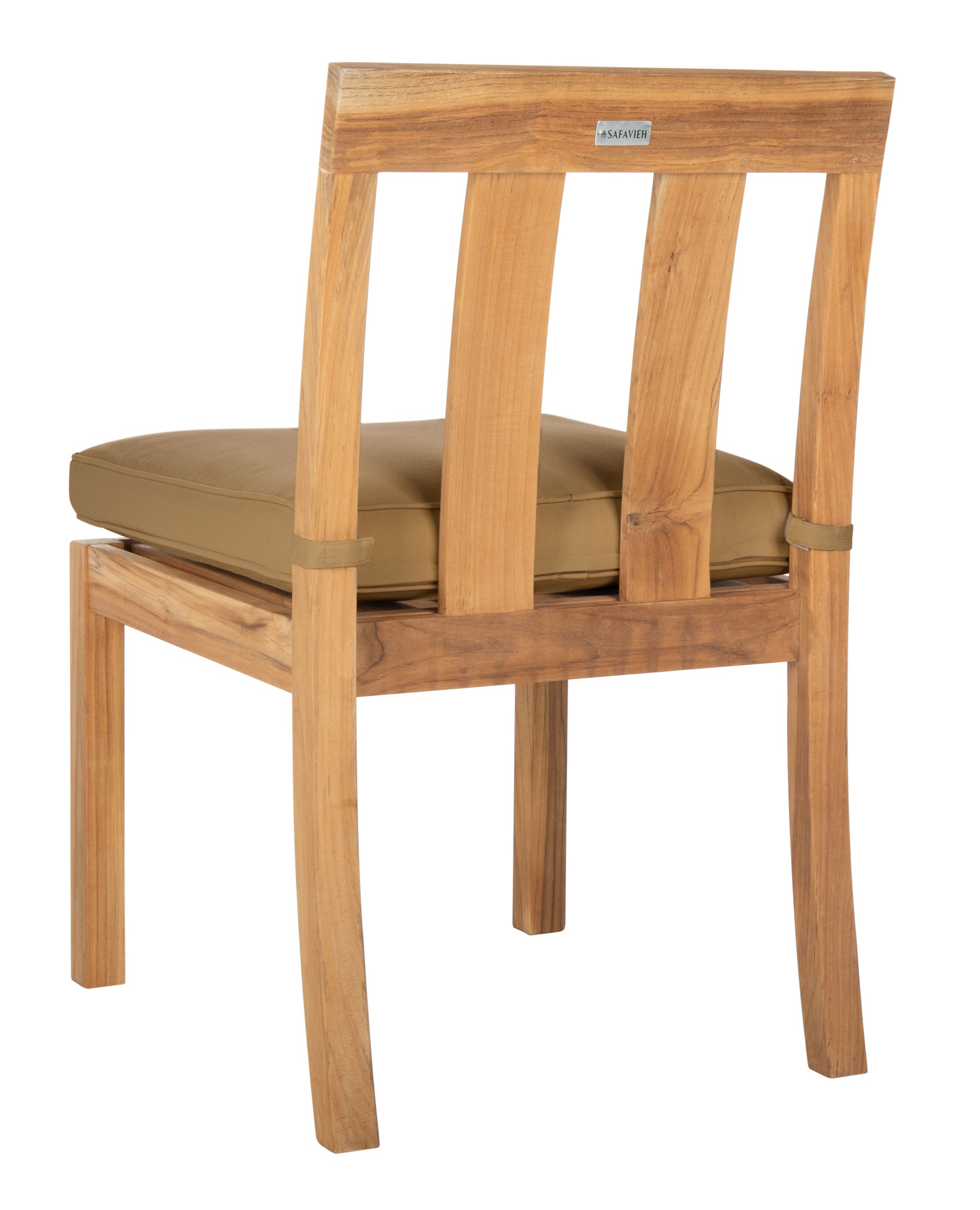 Safavieh Couture Montford Teak Dining Chair Natural (Set of 2) - Natural Teak / Brown