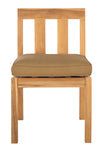 Safavieh Couture Montford Teak Dining Chair Natural (Set of 2) - Natural Teak / Brown