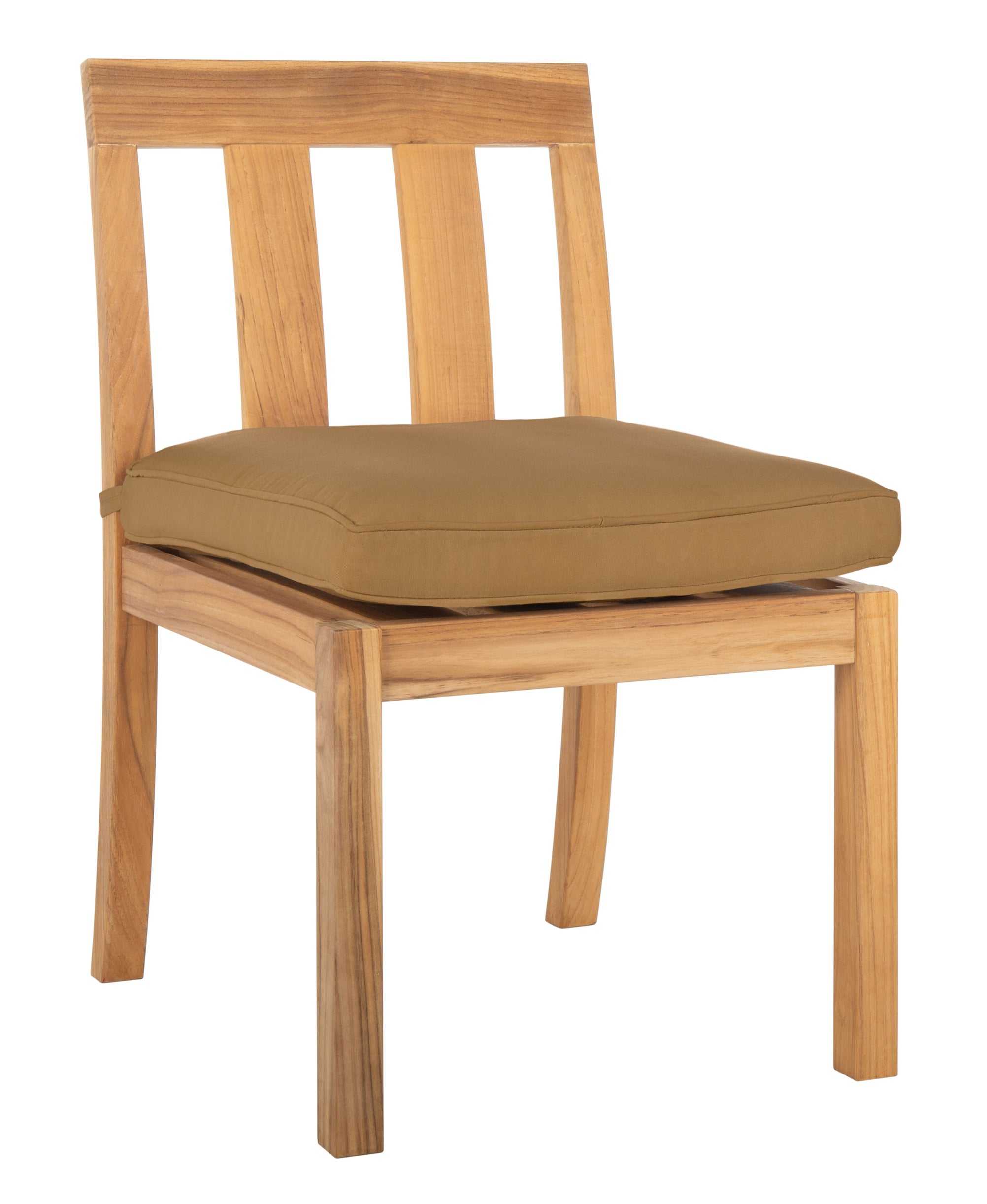 Safavieh Couture Montford Teak Dining Chair Natural (Set of 2) - Natural Teak / Brown