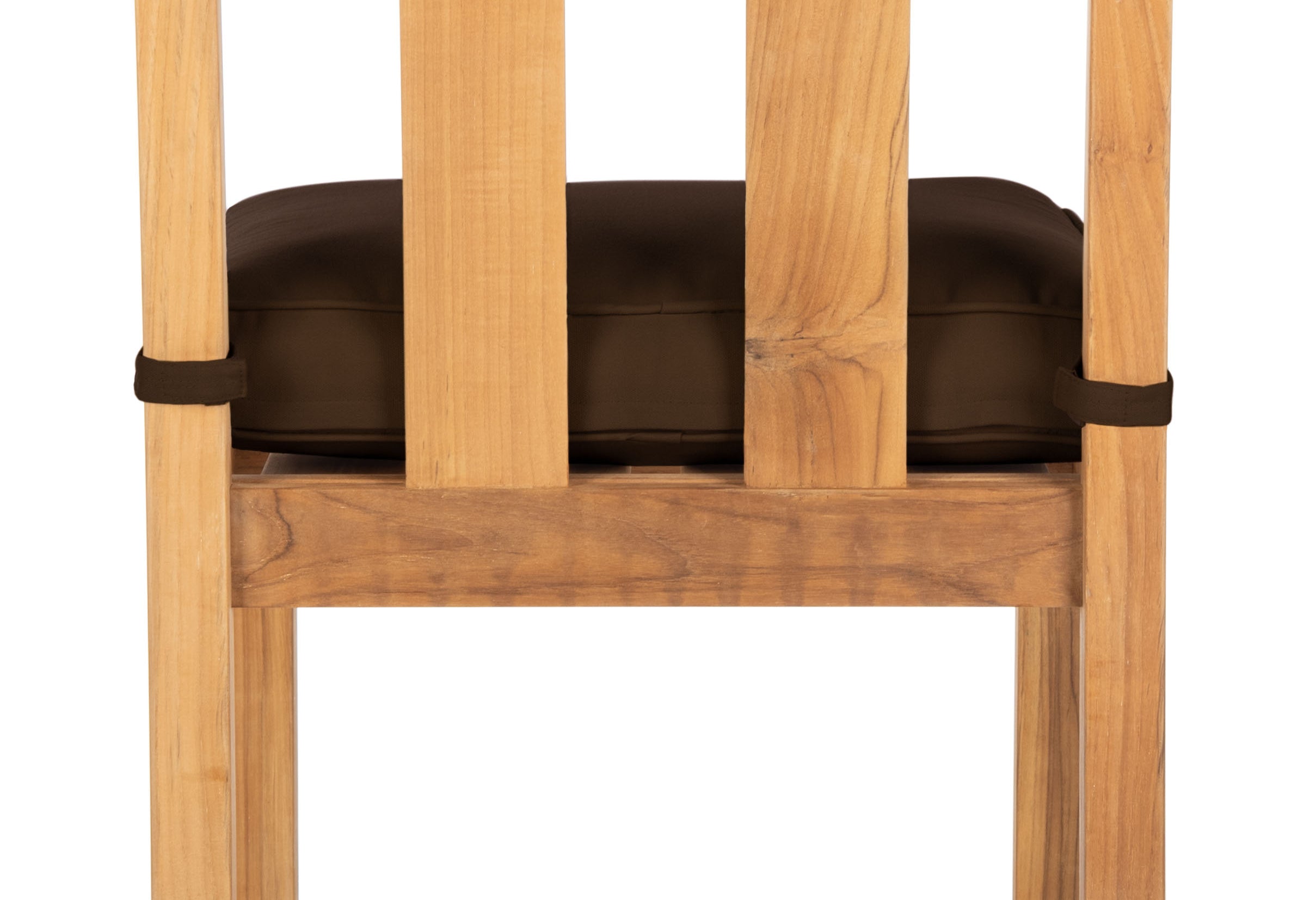 Safavieh Couture Montford Teak Dining Chair Natural (Set of 2) - Natural Teak / Dark Brown