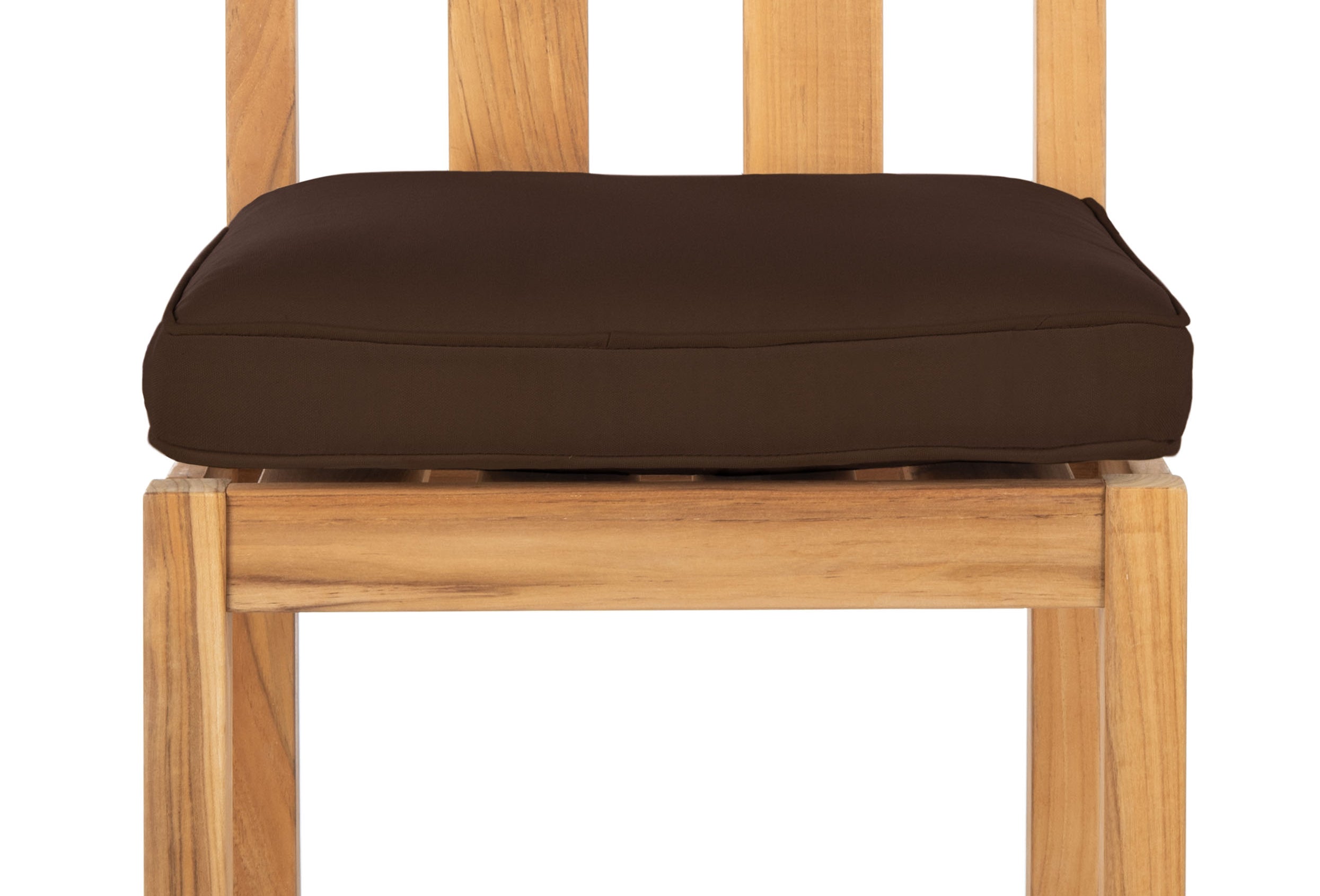 Safavieh Couture Montford Teak Dining Chair Natural (Set of 2) - Natural Teak / Dark Brown