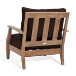 Safavieh Couture Martinique Wood Patio Armchair - Natural / Dark Brown