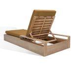 Safavieh Couture Lanai Wood Chaise Lounge Chair, CPT1039 - Natural / Brown