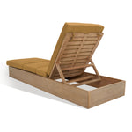 Safavieh Vincent Wood Chaise Lounge Chair , CPT1043 - Natural / Brown