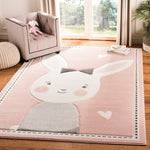 Safavieh Carousel Kids 166 Rug, CRK166 - Pink / Ivory