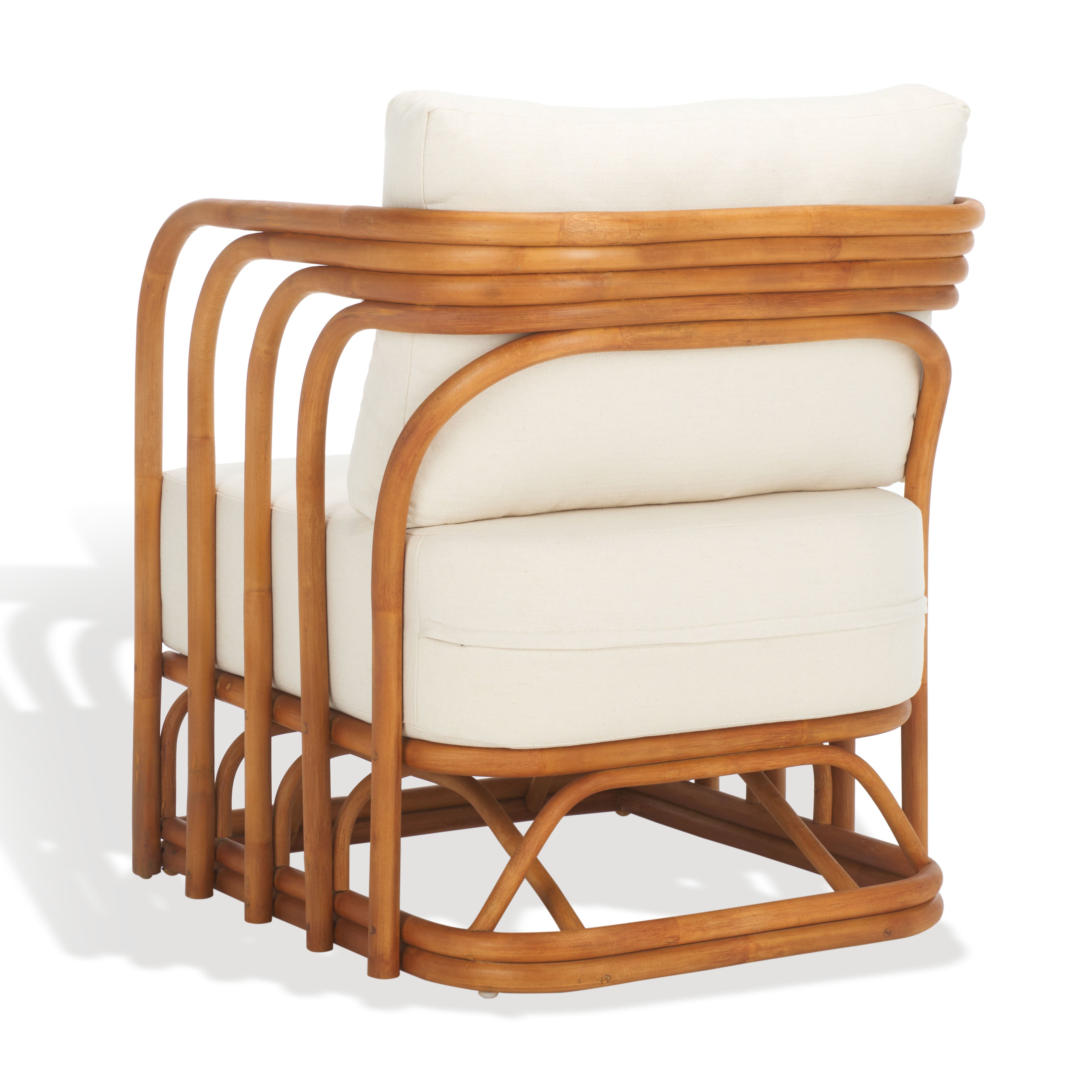 Safavieh Couture Harlowe Rattan Accent Chair, CWK3002 - Natural / White