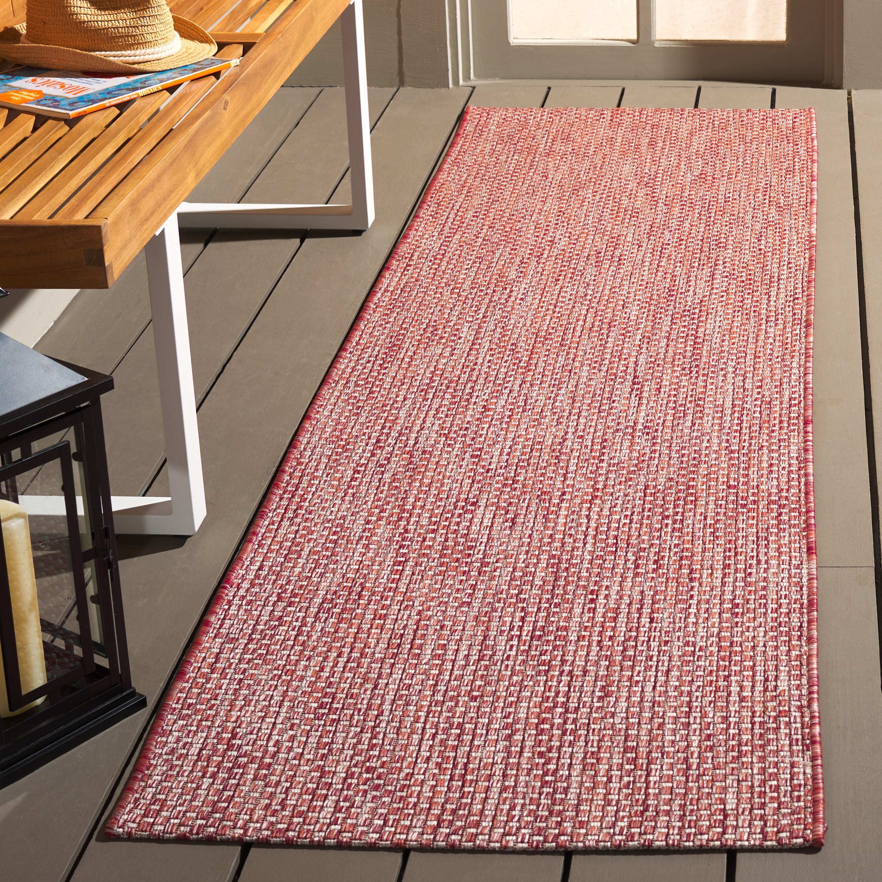 Safavieh Courtyard 8521 Pink Rug, CY8521 - Red / Beige