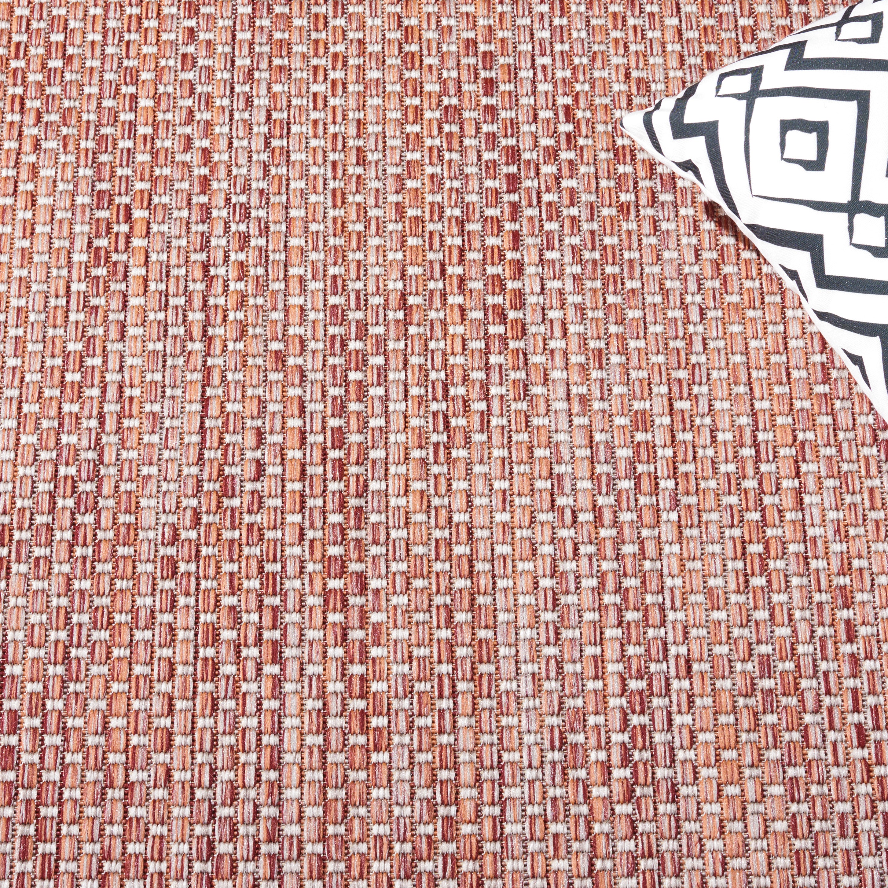 Safavieh Courtyard 8521 Pink Rug, CY8521 - Red / Beige