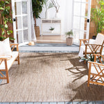 Safavieh Courtyard 8521 Brown Rug, CY8521 - Natural / Black