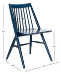 Safavieh Wren 19H Spindle Dining Chair (Set of 2), DCH1000 - Navy