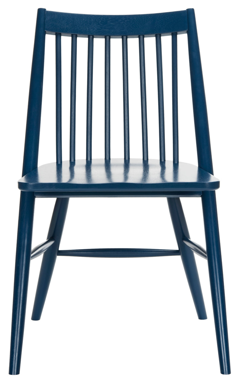 Safavieh Wren 19H Spindle Dining Chair (Set of 2), DCH1000 - Navy