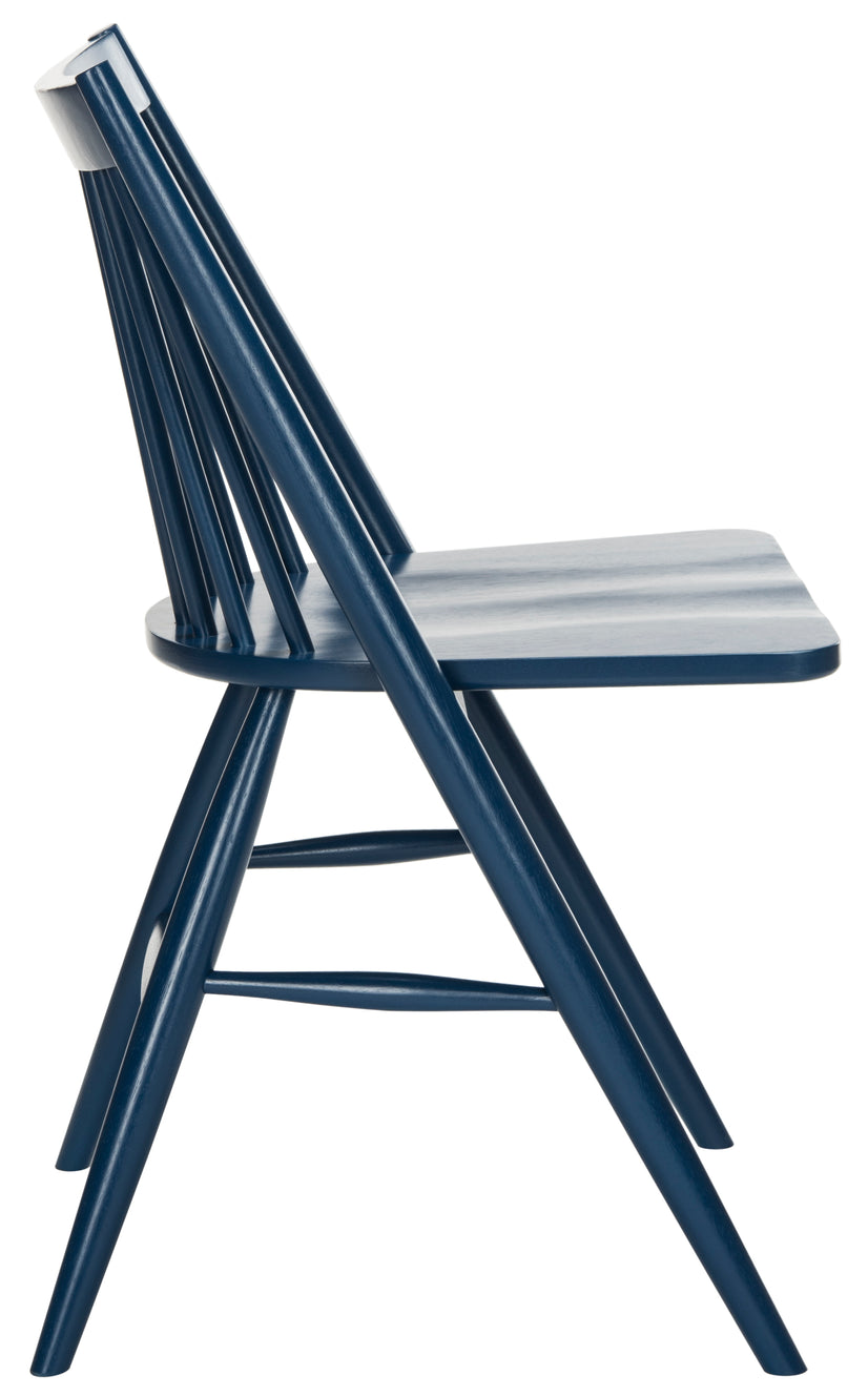 Safavieh Wren 19H Spindle Dining Chair (Set of 2), DCH1000 - Navy