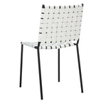 Safavieh Wesson Woven Dining Chair (Set of 2), DCH3005 - White / Black