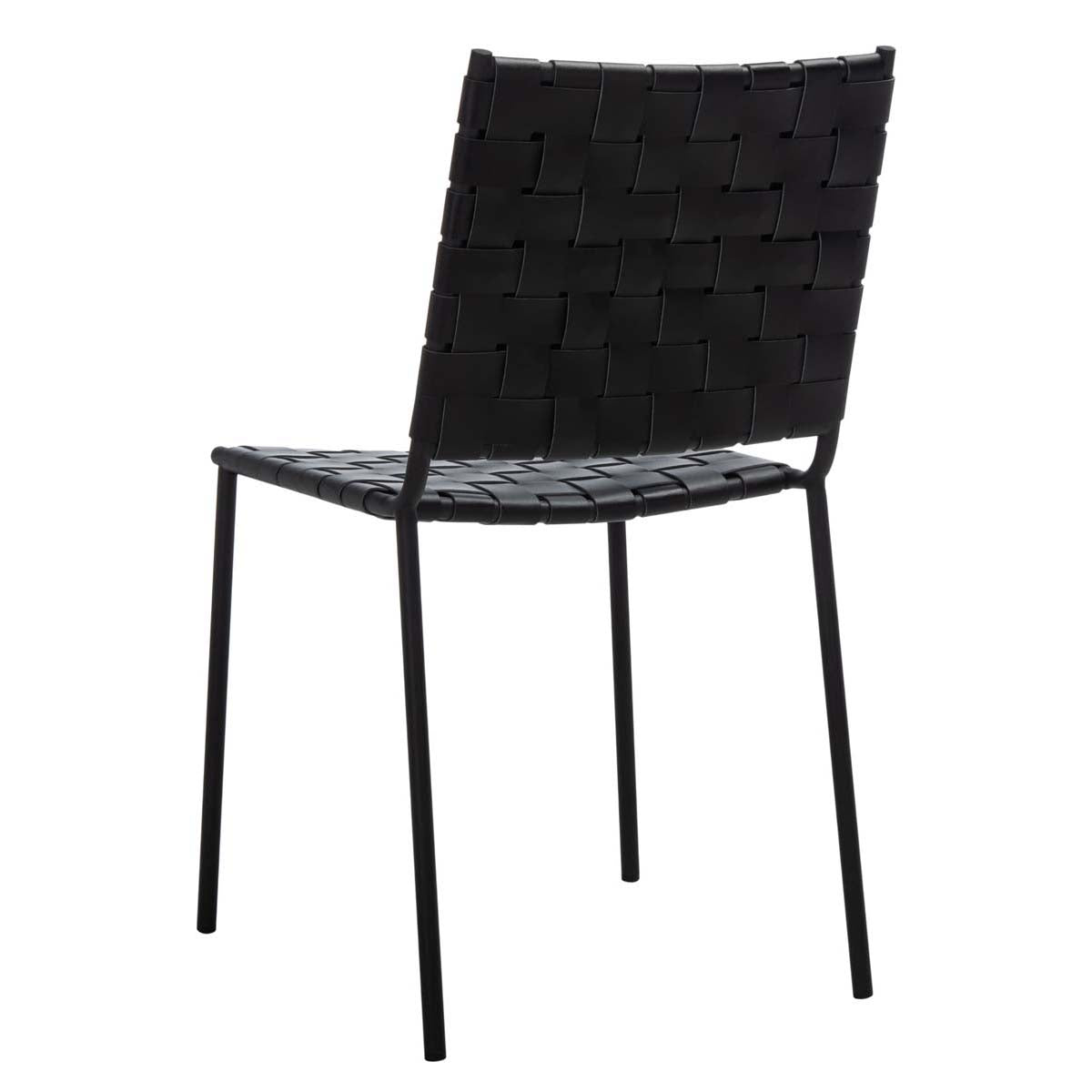 Safavieh Wesson Woven Dining Chair (Set of 2), DCH3005 - Black