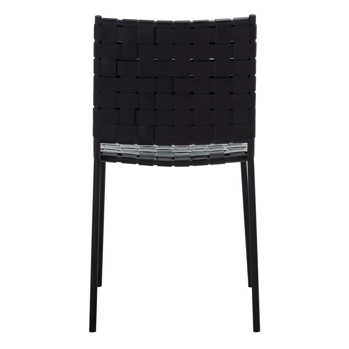 Safavieh Wesson Woven Dining Chair (Set of 2), DCH3005 - Black