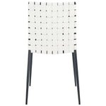 Safavieh Rayne Woven Dining Chair (Set of 2), DCH3006 - White / Black