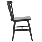 Safavieh Winona Spindle Back Dining Chair (Set of 2), DCH8500 - Matte Black