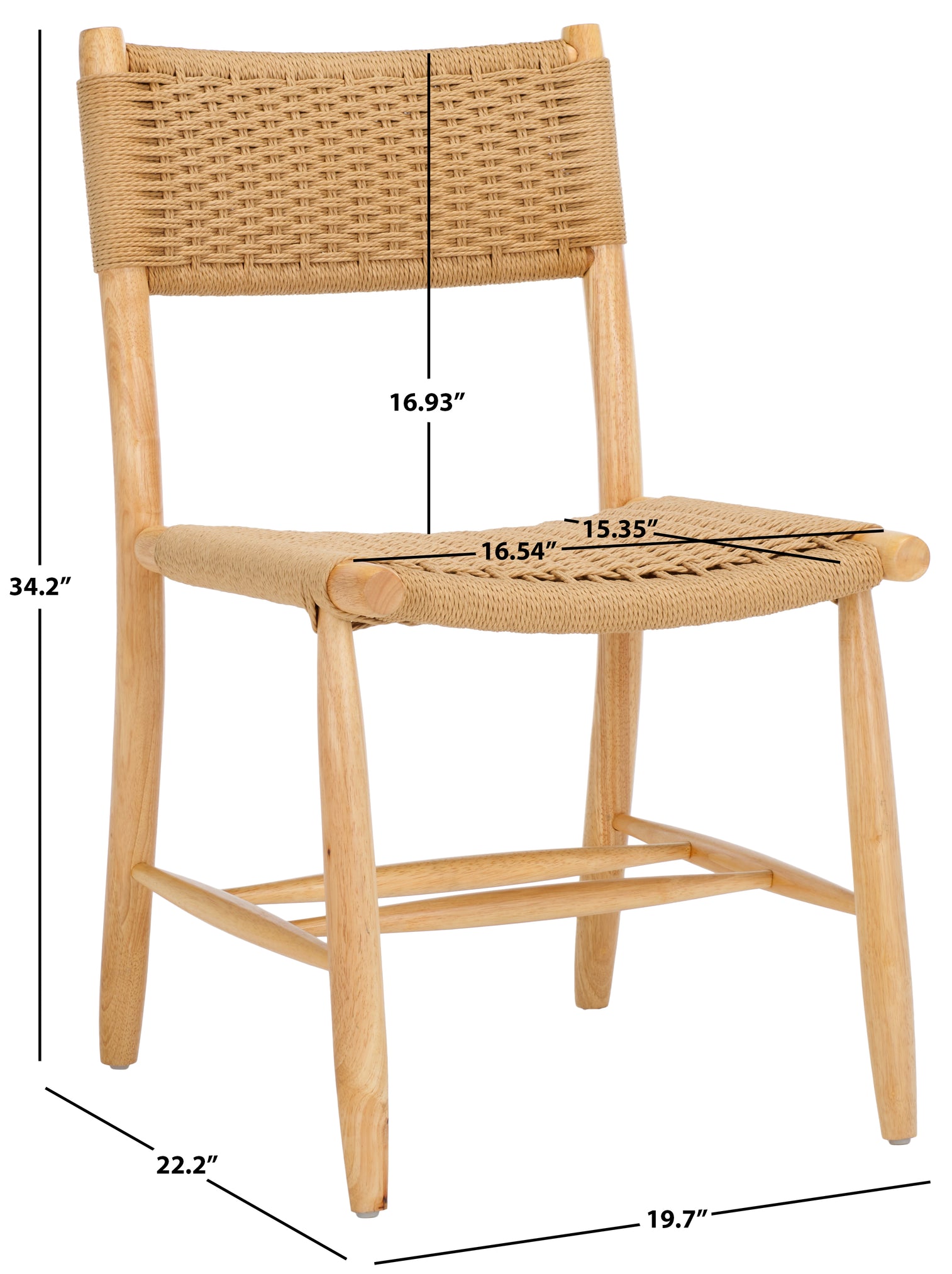 Safavieh Hylos Rope Dining Chair, DCH8803 - Natural / Natural