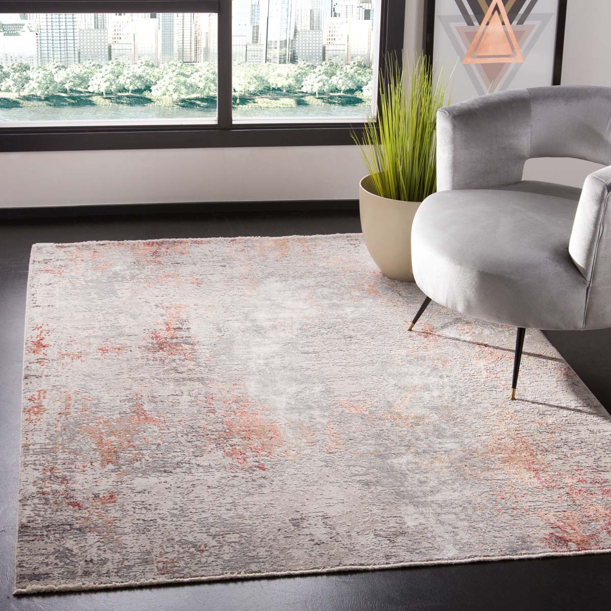 Safavieh Dream 423 Rug, DRM423 - Grey / Ivory