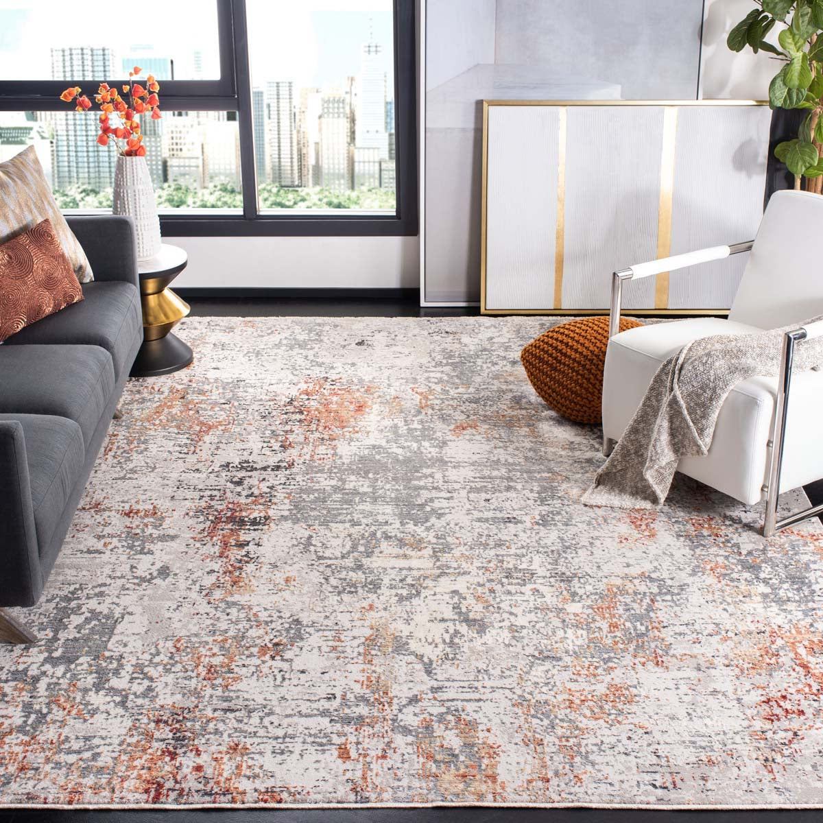 Safavieh Dream 423 Rug, DRM423 - Grey / Ivory