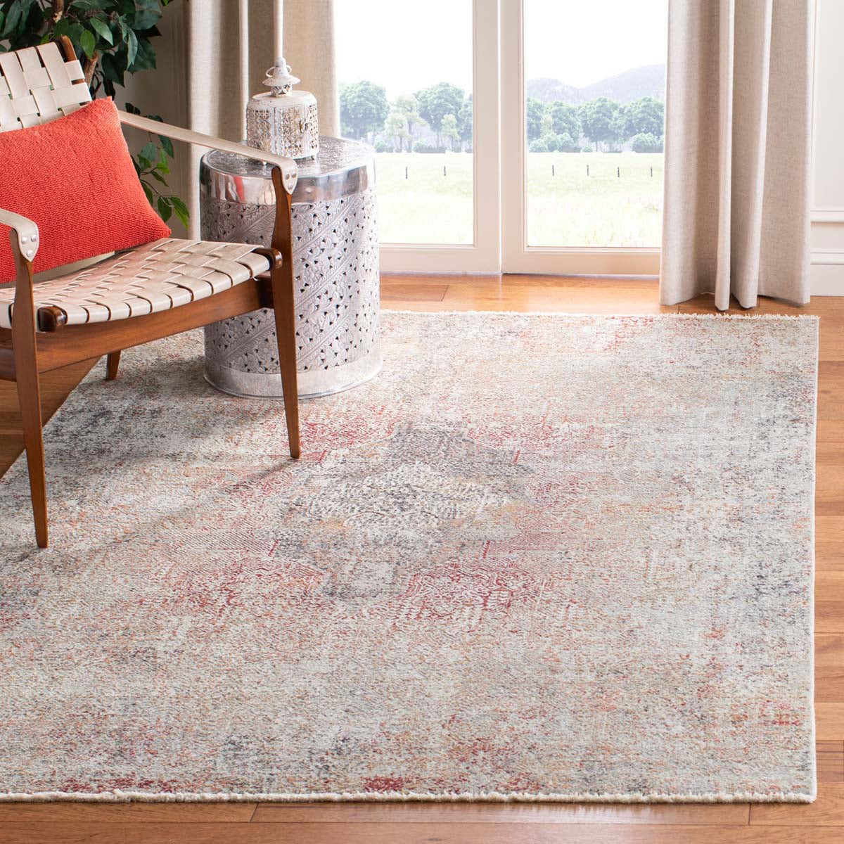 Safavieh Dream 424 Rug, DRM424 - Grey / Red