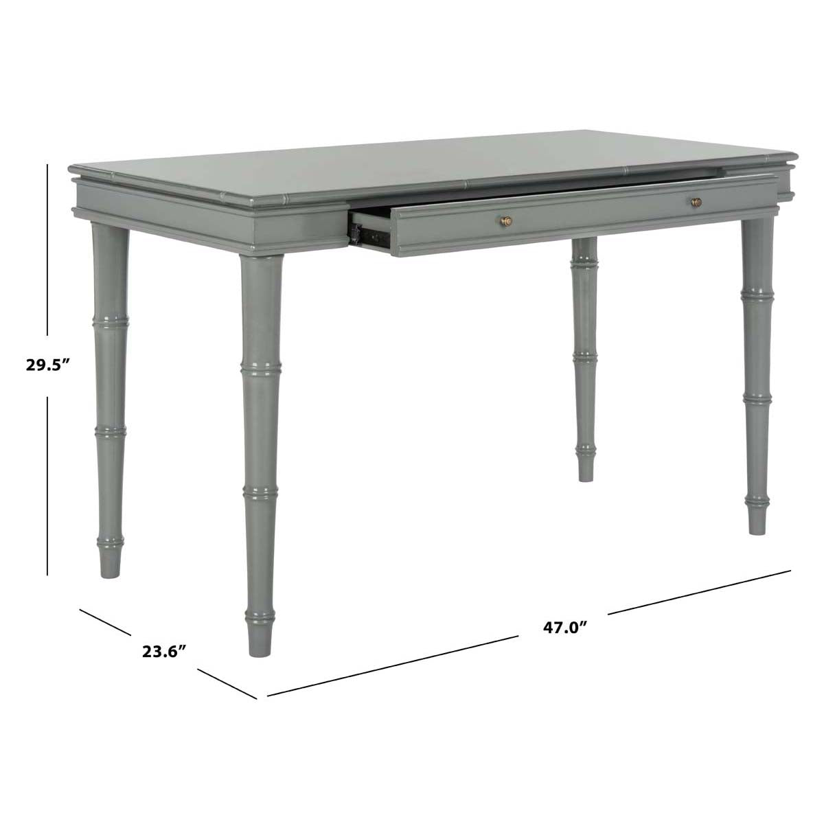 Safavieh Noely Modern Coastal Writing Desk , DSK3500 - Grey