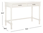 Safavieh Peyton 2 Drawer Desk , DSK5705 - Distrssed White